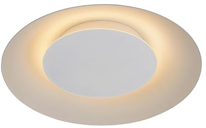 LUCIDE FOSKAL - Flush Ceiling Light - Ø 34,5 cm - LED - 1x12W 2700K - White