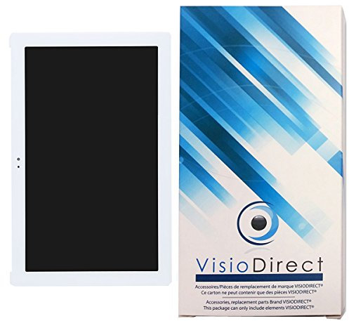 Visiodirect® Ecran Complet pour ASUS Zenpad 10 Z301M-1D008A P028 10.1 Tablette Blanche vitre Tactile + écran LCD