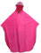 Homme Femme de vélo Cape de Pluie Poncho à Capuche Coupe-Vent imperméable pour Fauteuil électrique Coque extérieur Tapis de Tente de Camping avec Capuchon Transparent (Rose Rouge)