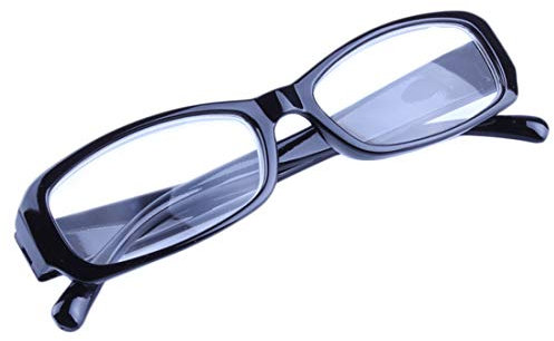 Inlefen Hombres y mujeres Gafas de lectura Ultraligero clásico fotograma completo gafas de lectura Negro 450