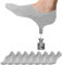 Falechay Sneaker Socken Damen Herren Füßlinge Footies 8 Paar Kurze Großes Silikonpad Verhindert Verrutschen Unsichtbare 8xgrau 43-46
