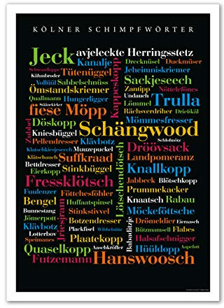 Poster Kölner Schimpfwörter (50x70 cm)