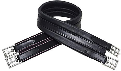 HyCOMFORT Leather Padded Atherstone Girth (54in) (Black)