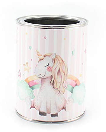 Pot à crayons licorne rose et blanc - Pot à crayons pour enfant