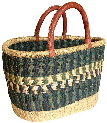 Witzgall Afrikakorb/Bolgakorb Oval Artikel 1052-20-0ca: 39x20x32 (Jede Tasche EIN UNIKAT) BUNT