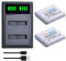 Powertrust Lot de 2 batteries Nb-6L Nb-6Lh + chargeur de batterie Nb 6L avec port de type C pour Canon Powershot Sx170 Is, Sx240 Hs, Sx260 Hs, Sx280 Hs, Ixus 310 Sx240 Sx275 Sx280 Sx51 0 Sx5 00 Hs 95