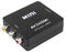 Eono RCA auf HDMI Adapter, AV auf HDMI Konverter Adapter Unterstützung von 1080P mit USB Ladekabel Kompatibel mit PC Xbox PS5 PS4 TV STB VHS VCR Kamera (Schwarz)