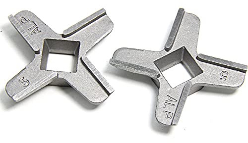 Jxjamp 2 Stück Fleischwolf Klinge #5 Ersatzteile Fleischwolfmesser Ersatz für Bosch Mum 4 MUM5240 MFW 15 Philips HR77 Siemens MF 155