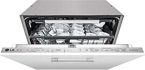 LG DB325TXS Lavastoviglie da Incasso a Scomparsa Totale, 14 Coperti, Wi-Fi con SmartThinQ, Sistema QuadWash a 4 Bracci Irroratori, Vapore TrueSteam, Motore Inverter Direct Drive, 59,8 x 81,5 x 55,4 cm