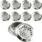 Greluma 10 Pcs rejillas de ventilación de 35 mm, ventilación circular de sofito, rejilla de ventilación redonda de acero inoxidable con orificio de malla para cocina, baño, armario, armario