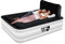 Get Fit Air Bed With Built In Electric Pump - Premium King Airbed - Quick Blow Up Bed With Headboard, 2 Free Inflatable Pillows - Elevated Inflatable Air Mattress For Outdoor, Camping - White/Black