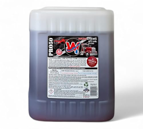 Wash Chems Pro50 Auto Car Wash Cleaner Detergent Active Foam - 2.5 Gallons