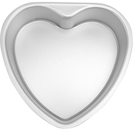 Kichvoe Heart Shaped Cake Pan: 20CM/8 inch Aluminium Cake Tin with Removable Bottom Baking Molds for Valentines Day and Home Baking