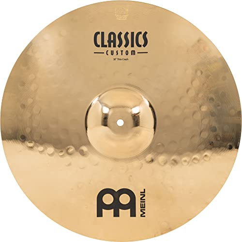 Meinl Cymbals Classics Custom Brilliant 18 Thin Crash — Made in Germany — 2-Year Warranty (CC18TC-B)