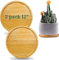 Lixiin 2 Stück Bambus Tablett Serviertablett Holz Küchentablett Holztablett Bambustablett Bambusuntersetzer Servierplatten Bambus Unterteller Bamboo Tray für Sukkulenten (2 Stück 30cm)