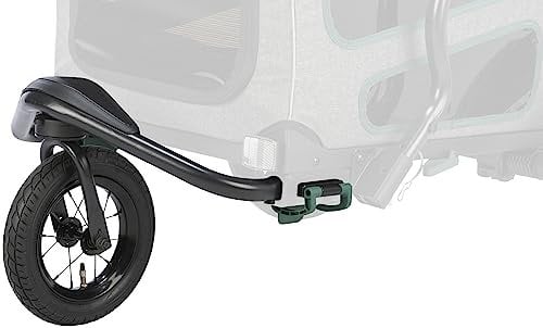 TRIXIE Jogger-Umbausatz für Hundeanhänger – Frontrad mit 360°-Gelenk – macht Fahrradanhänger zum Hundebuggy – wendig, arretierbar & abnehmbar – Zubehör für Hundefahrradanhänger