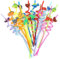 GOIYZTTR 16 Pajitas de Plastico Reutilizables Multicolor Dinosaurio Pajitas Pajitas Rizadas Ideal para Decoraciones de Fiesta y Accesorios
