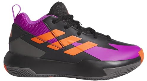 adidas Cross Em Up Select Mid Trainers Kids, Nicht-Fußball-Mittelschuhe, core Black/Purple Burst/Impact orange,
