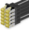 1CONN Cavo di rete CAT-7 Cat.7, 10 x 1,0 m, Ethernet, Lan & Patch RJ-45 SFTP 10 GB/s – nero
