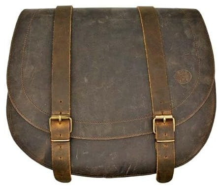 Postman Motorrad-Satteltasche Zubehör Braun aus Leder 16 l KLICK FIX (Vintage Brown) - EX MOTO