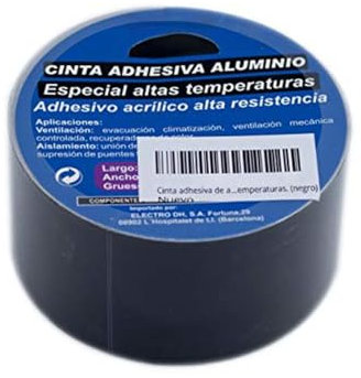 Monkey Ladder Cinta adhesiva de aluminio 50 x 10 mts, resistente y duradera, ideal para sellar, aislar y reparar superficies.