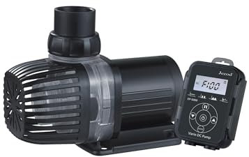 Jebao Jacob EP5000 DC Aquarium Return Pump with LCD Control, 1320GPH/5000LPH, 13ft Max Lift, Speed Adjustable, for Aquatic Uses