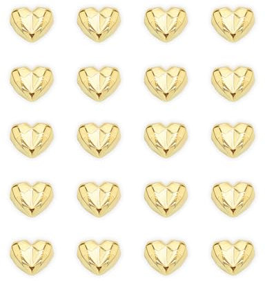 20PCS Gold Fridge Magnets Cute Diamond Love Heart Refrigerator Magnets, Decorative Magnets for Whiteboard Cabinet Locker, Lovely Magnets for Classroom Home Kitchen Office Decor