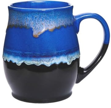 Large Ceramic Coffee Mug, 25 oz/710 ml, Dishwasher and Microwave Safe, Extra Large Tea Mug, Perfect for Office and Home, Great Gift (Blue)