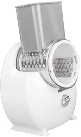 Mühelose Elektrische Reibe, Vielseitiger Edelstahl-Hobel mit One-Touch-Bedienung, Geeignet für die Küche zu Hause und Im Restaurant