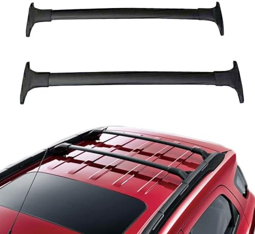 WRUHUA DachträGer RelingträGer FüR Ford Ecosport 2013 2015 2016 2018 2019 2020 2021 2022, 2 StüCk DachgepäCkträGer Alu Schwarzes, Spezielles Design für bestimmte Modelle,Black