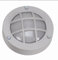Außenleuchte Wand Messing massiv GX53 IP64 Ø 14 cm rund Grau Maritim Wandlampe außen Trepppenlicht Wandleuchte Haustür Eingang Wegeleuchte