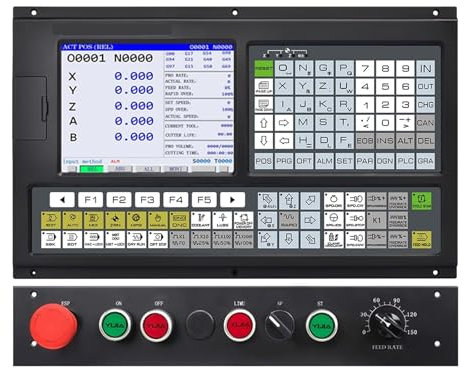 MJINA Kostengünstiger 5-Achsen-CNC-Controller for Fräsmaschinen mit A+T+C-Funktion, speicherprogrammierbare Steuerung, systematisches CNC-Kit(A Panel)