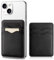 Card Holder for Back of Phone, Slim Leather Adhesive Card Holders,Functioning as Phone Wallet Case, for Business card holder, Credit Card Wallet, Card Case and Money Clip , (size 12*19cm,Black)