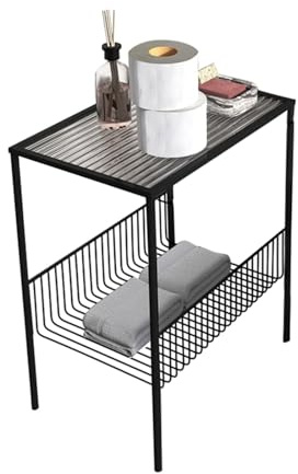 Bathroom Toilet Shelf Storage Cabinet with Gap Floor Standing Restroom Toilet Seat Organizer 54cm Height
