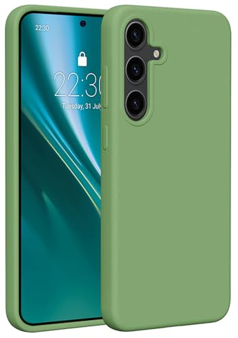 Etteri Handyhülle für Samsung S24 Plus Silikon Hellgrün Matt 6,7 Zoll – Kompatibel mit Magnetzubehör – Hülle mit Kameraschutz – Kratzfest Stoßfest Schmutzabweisend – Perfekter Schutz für Smartphone