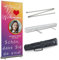 Rollup Banner 85 cm x 200 cm BEGRÜSSUNG inkl. Display, Halterung, Boden und Gestaltung