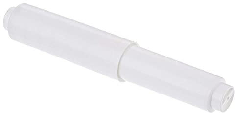 2 X Spring Loaded Toilet Roll Holder Insert White