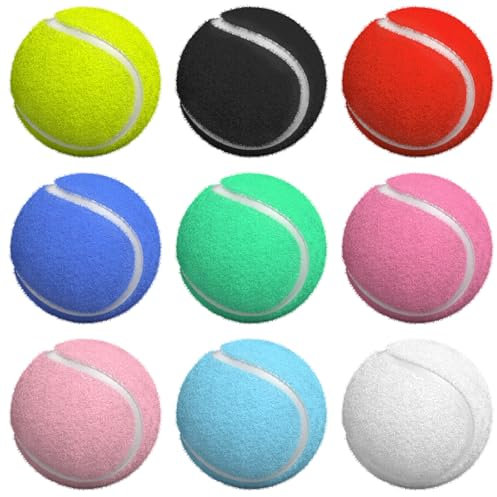 GBKDQQ 9 Stück Tennisbälle, Fortgeschrittene Tennisbälle Tennisbälle, Anfänger Tennisbälle Balls, Kinderbälle für Haustiere, Geeignet für Spiele, Unterricht, ballmaschine
