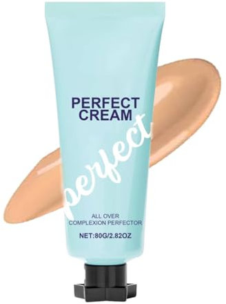 All-Over Complexion Perfector,2025 New Body Coverage Perfector, Hydrating Full Coverage Concealer,Long-Lasting CC Cream Foundation, Concealer&Coverage,Lightweight & Waterproof (#1 Natural)
