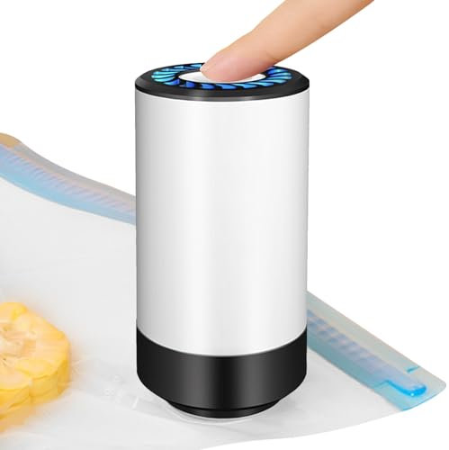 Bomba de almacenamiento al vacío | Bomba de vacío portátil para bolsas de almacenamiento | Organización de ropa de cama de alimentos, solución reutilizable para mudanzas, natación, camping, mochileros