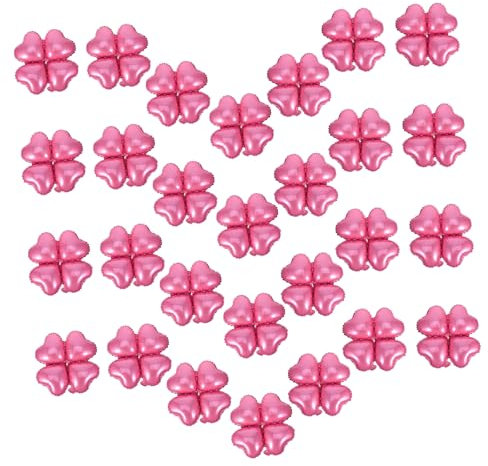 TOPPERFUN 50pezzi Palloncini Forma Di Cuore in Lamina Rosa Kit Di Palloncini Per Festa Decorazione Di Compleanno
