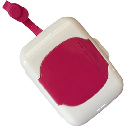 Travel Baby Wipes Dispenser Case Wet Storage Box Handle and Essential Travel Accessory for Diaper Bag