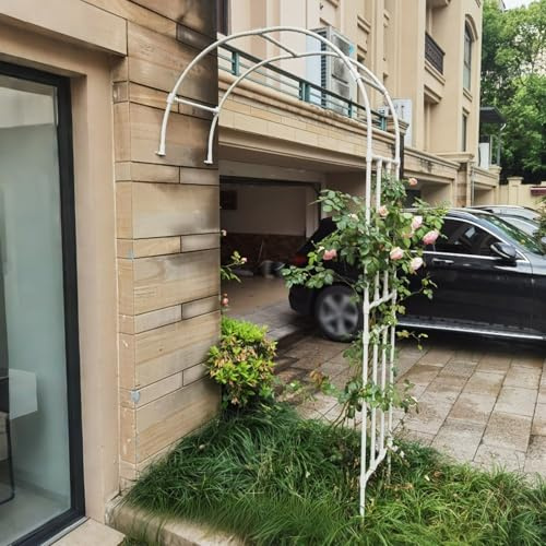 Traliccio da giardino a mezzo arco per rose 90 120 180 220 240 150 300 archi in metallo per piante rampicanti Natale, facile da montare, supporto per pergolato esterno