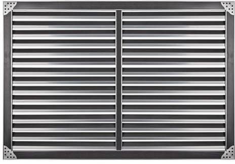 Copritermosifone Per la Casa, Copri Termosifone Moderno a Persiana, Griglia di Ventilazione Decorativa in Metallo, Montaggio a Parete, per Ufficio Domestico(Black,90cm/35in)