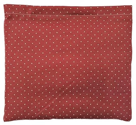 NATURMOOR Kirschkernkissen 25×23 cm – Medizinprodukt CE Wärmekissen Klasse I aus Baumwolle, natürliche Kirschkernfüllung, Wärme- & Kälteanwendung, Rot mit weißen Punkten