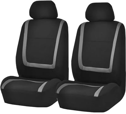 Sitzbezüge Auto Für VOLVO C30 C70 S40 S60 S80 S90 V40 V50 V60 XC40 XC60 XC70 XC90 Stoff-Autositzbezüge Autositzkissenbezug Auto-Sitzbezug(2Seats-Grey)