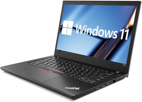 Lenovo ThinkPad T480 i7 Laptop 14in(1920x1080), Computer Core i7-8th, 16GB RAM, 512GB SSD, Type-C, HDMI, QWERTY Keyboard, Windows 11 Pro (Refurbished)