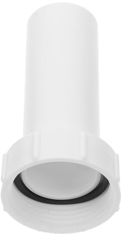 White PP Pipe Reducer, 1-1/4 Inch to 32mm Drain Hose Adapter | Sink Connector, Plumbing Accessory for Bathrooms, Boiling Water Resistance, Solves Drainage Issues