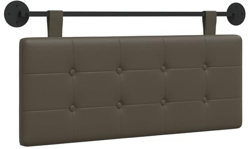 vidaXL Hängendes Kopfteil Kunstleder, Modernes rechteckiges Wandkopfteil, Flexible Rückenlehne, stylische Schlafzimmer-Deko, platzsparendes Design