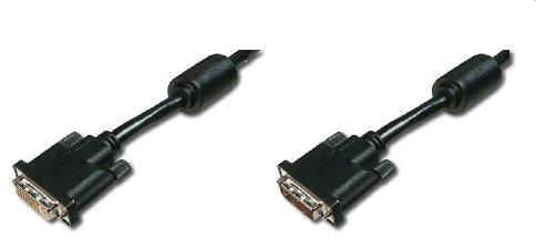 DIGITUS ASSMANN DVI-D DUALLINK EXTENSION CABLE DVI-D (24+1) M/DVI-D (24+1) F 5M BLACK